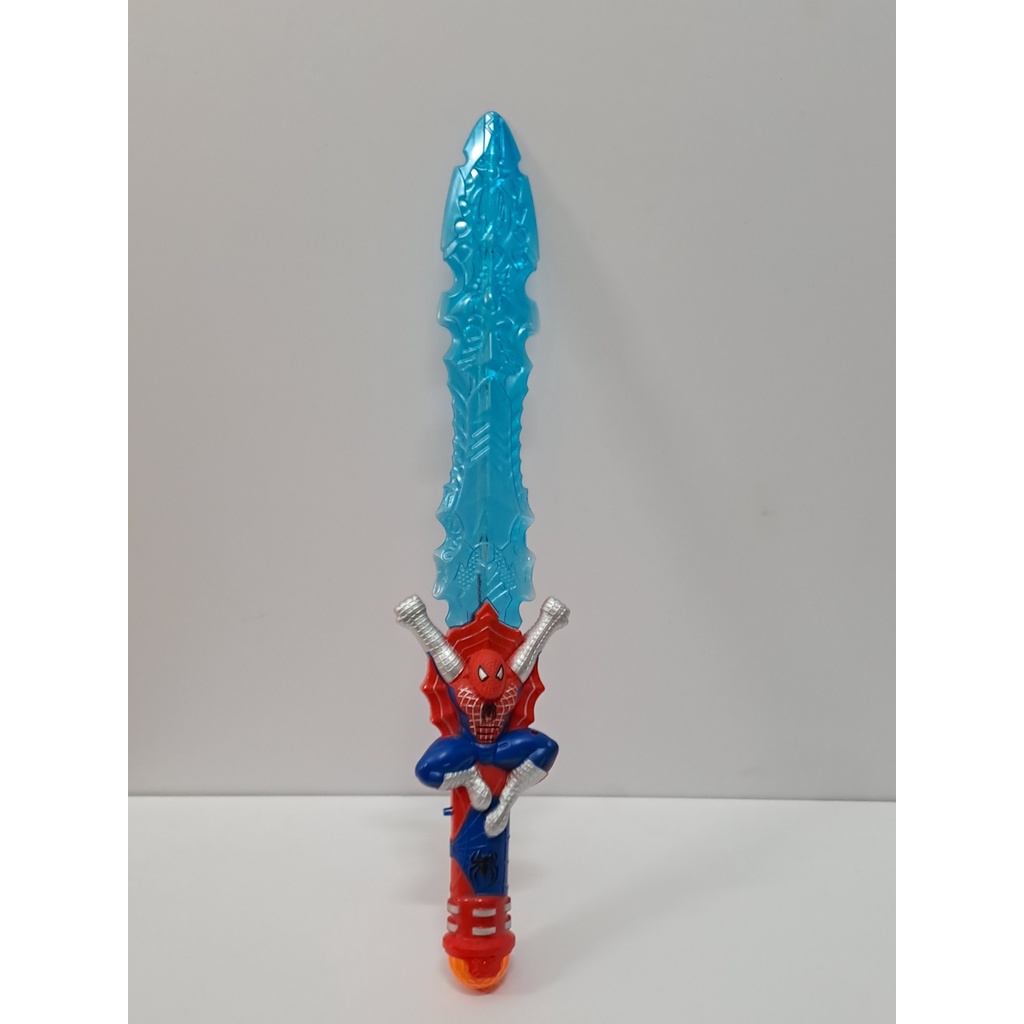 Bộ đồ chơi mô hình chiếc kiếm của siêu anh hùng Avenger người nhện có âm thanh và đèn hộ trợ chơi tối