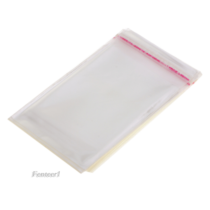 (Hàng Mới Về) Set 100 Túi Nylon Dán Miệng Trong Suốt 7x10cm Đựng Đồ Dùng