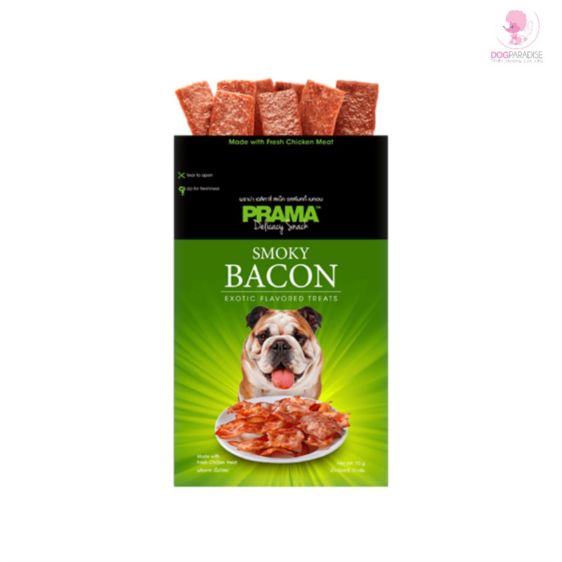 Thức ăn cho chó Snack Prama nhiều vị kích thích thèm ăn thơm ngon bổ dưỡng gói 70g - Dog Paradise