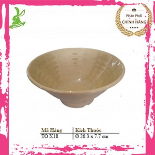 [Mẫu Mới]Tô Xoắn X17, X18 Màu Nâu Nhựa Melamine Cao Cấp Fataco Việt Nam
