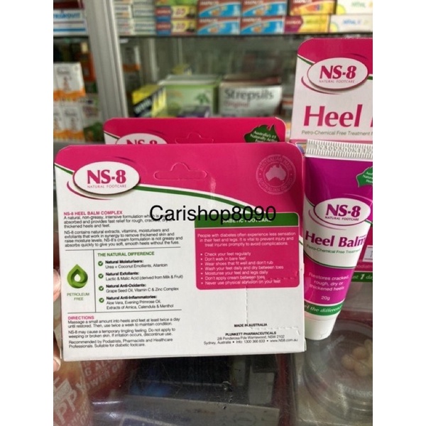 Ns-8 heel balm-kem bôi da hỗ trợ nứt gót,rạn da