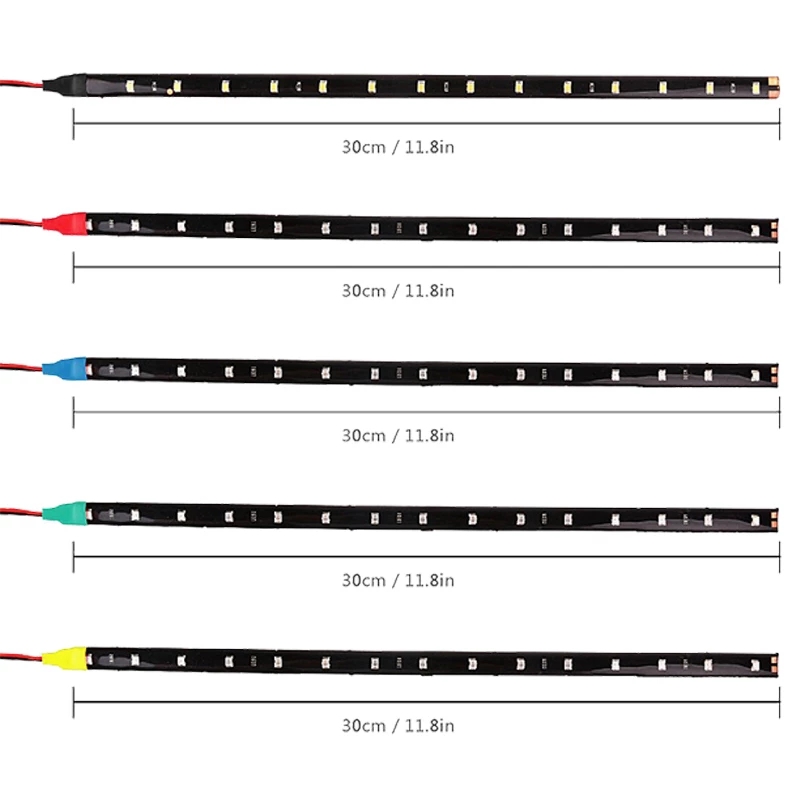 Dải Đèn Led 12v 30cm 15smd Trang Trí Xe Hơi