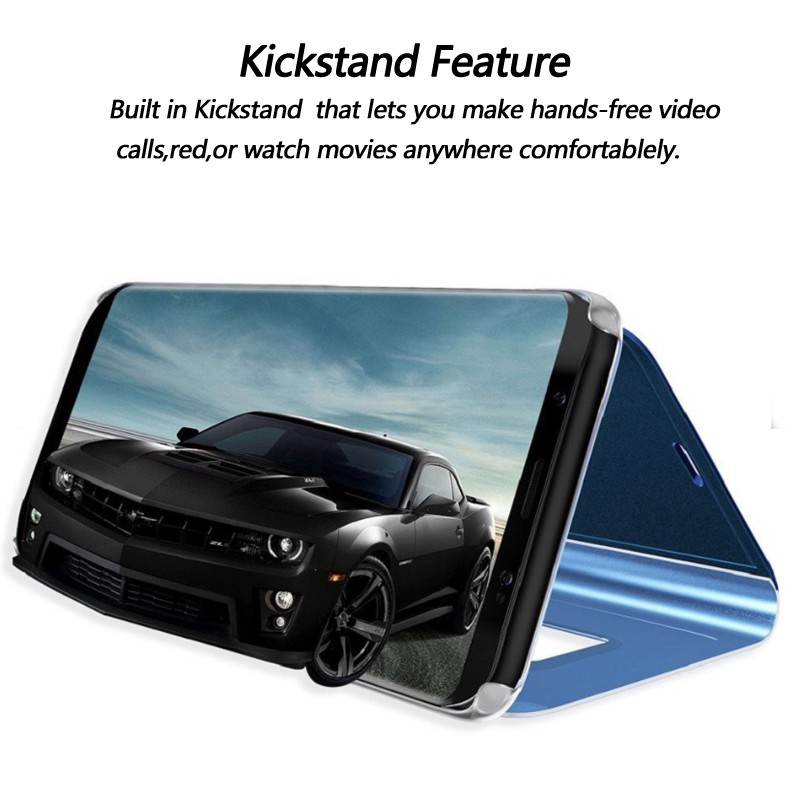 OPPO F11 Pro F9 F7 F5 A83 Case Clear View Electroplate Mirror Flip Stand Ốp điện thoại | BigBuy360 - bigbuy360.vn