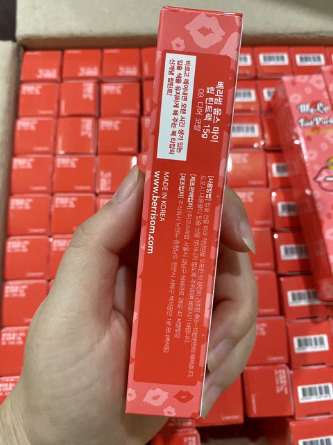 Son xăm môi Hàn Quốc chính hãng Berisom Chu My Lip Tint Pack# Dear Coral Cam hồng san hô | BigBuy360 - bigbuy360.vn