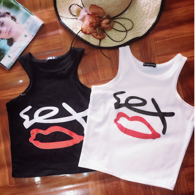 Áo croptop SEX