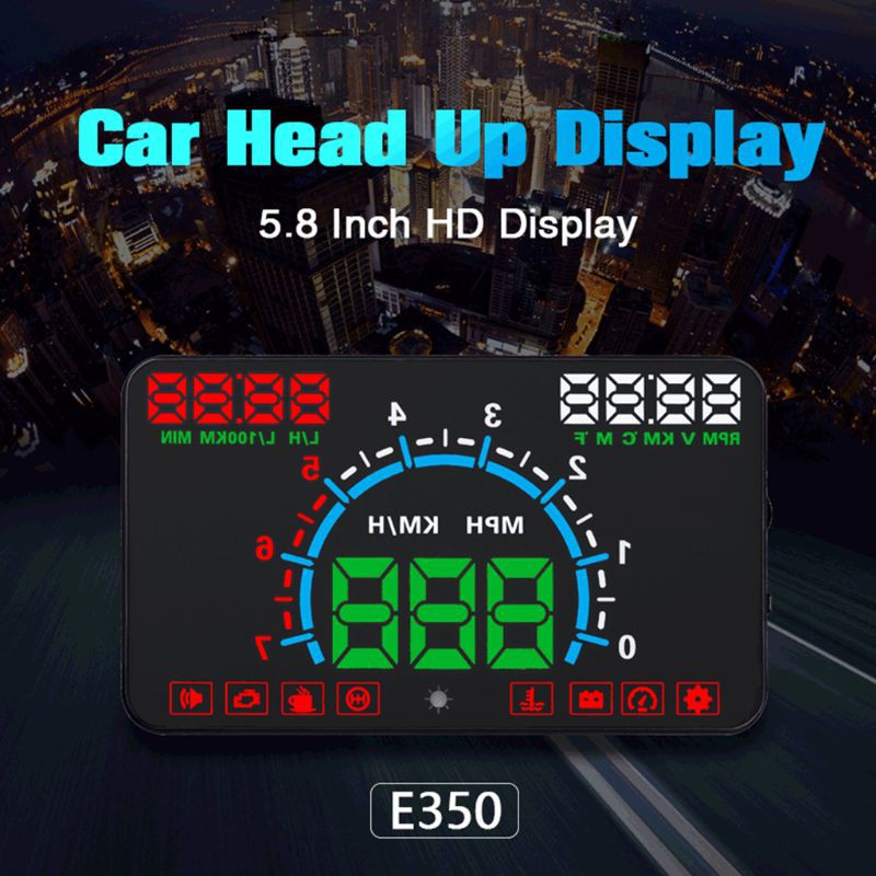 Màn Hình Hiển Thị Tốc Độ Động Cơ Hud S E350 5.8 "Cho Xe Hơi Speedom