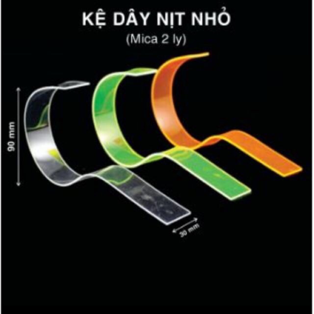 Kệ mica trưng bày dây nịt combo 10 cái