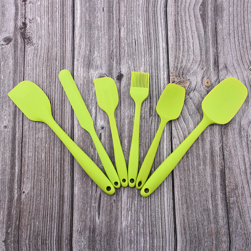 Set 6 Muỗng Silicon Phết Kem Làm Bánh