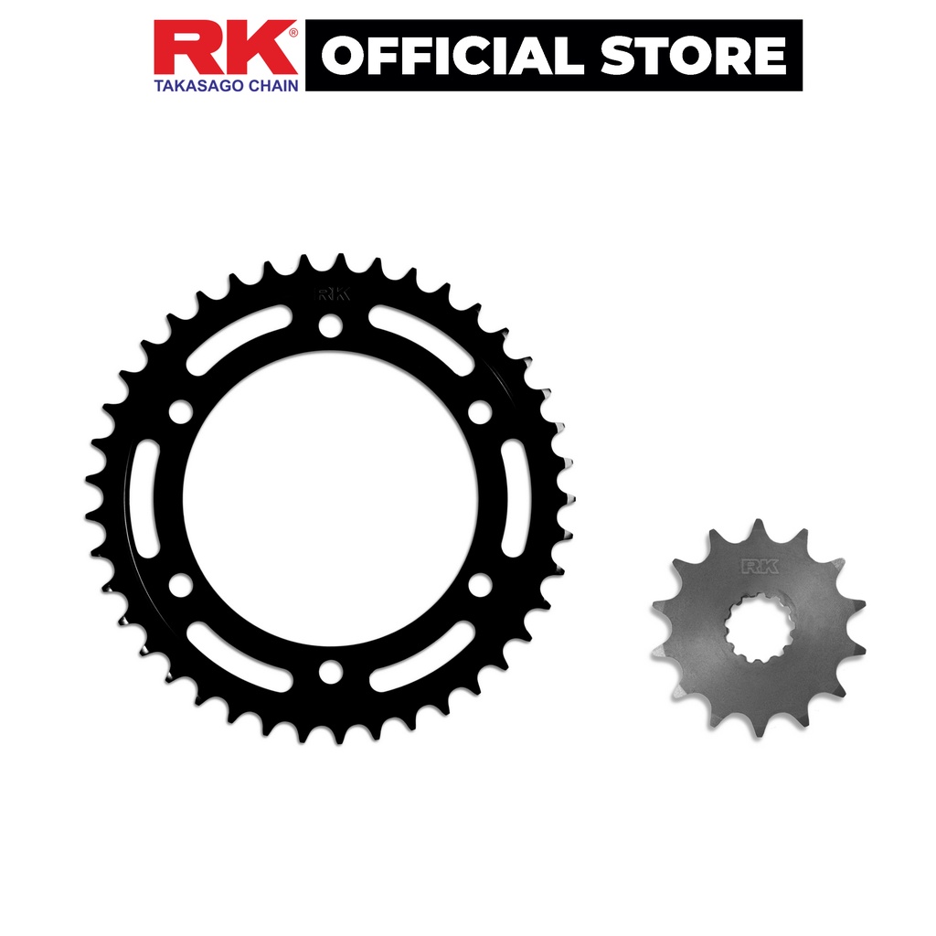 Nhông Dĩa RK Takasago chain xe phân khối lớn Continental 650, chất liệu: Thép mạ màu đen, độ dày Nhông Dĩa: 525