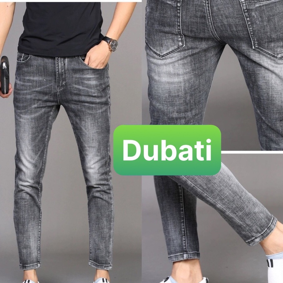Quần Jean Nam Chất Bò Xám Trơn, Quần Baggy Nam Ống Suông Phong Cách Hàn Quốc- DB 456- DUBATI FASHION