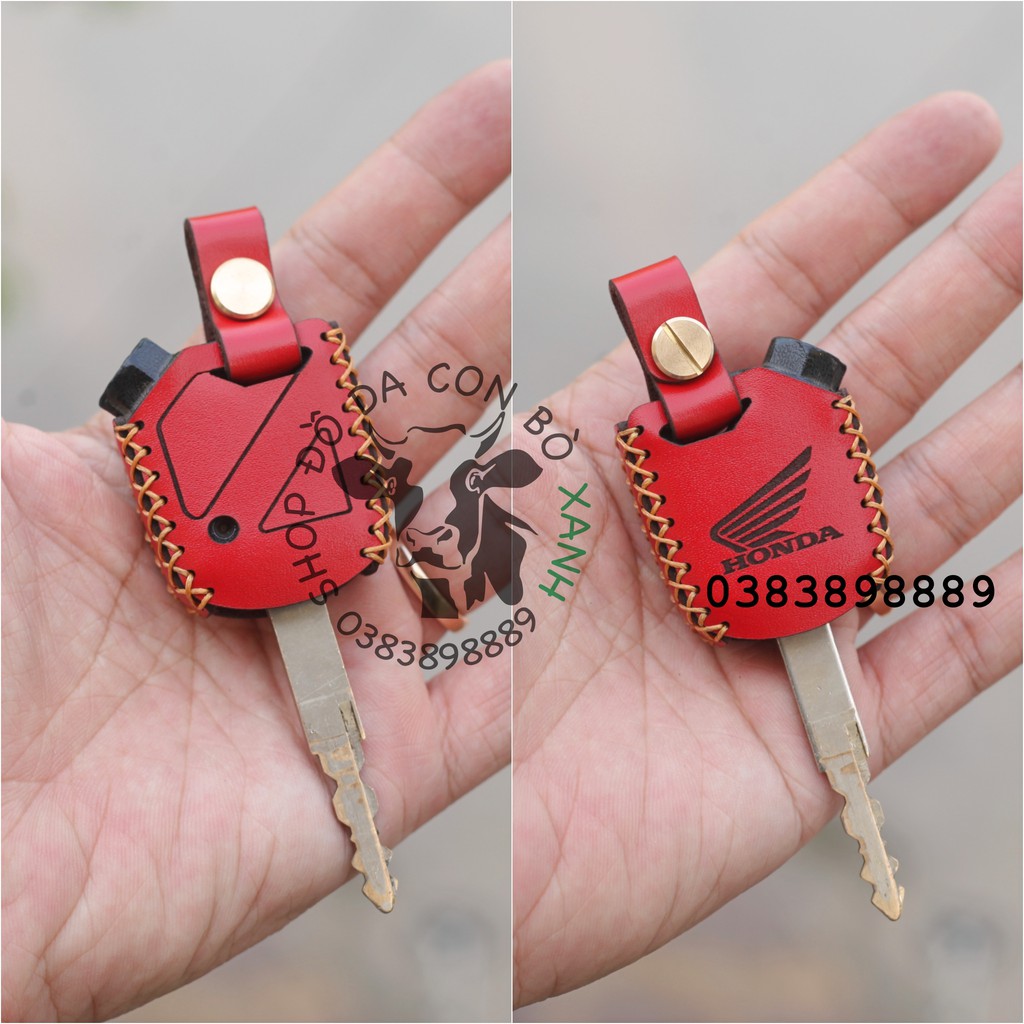 Bao Da Chìa Khóa Tìm Xe Honda Airblade, SH, SH Mode, PCX, Air Blade 2011-2015 handmade da thật