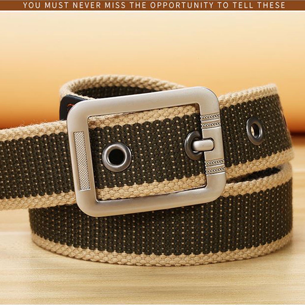 Thắt Lưng Nam Vài Dù Khóa Truyền Thống Lịch Lãm Sang Trọng Khóa Cài Tiện Dụng Dây Vải Dù Cao Cấp