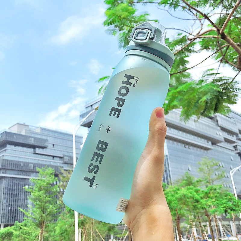 [KÈM CỌ RỬA] Bình đựng Nước HOPE  Cao Cấp Bình Nước Gym Tritan HOPE BEST  900ml - RICKSTORE