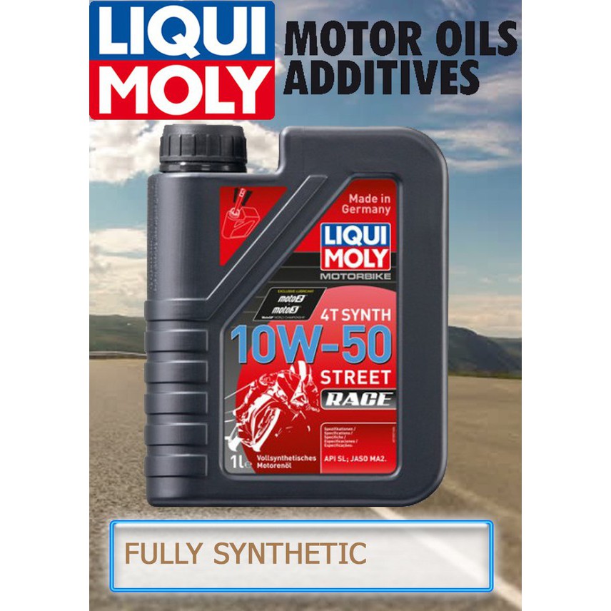 [Mã LT50 giảm 50k đơn 250k] Nhớt Liqui Moly Synth Race 4T 10W50 dành cho xe số 1L