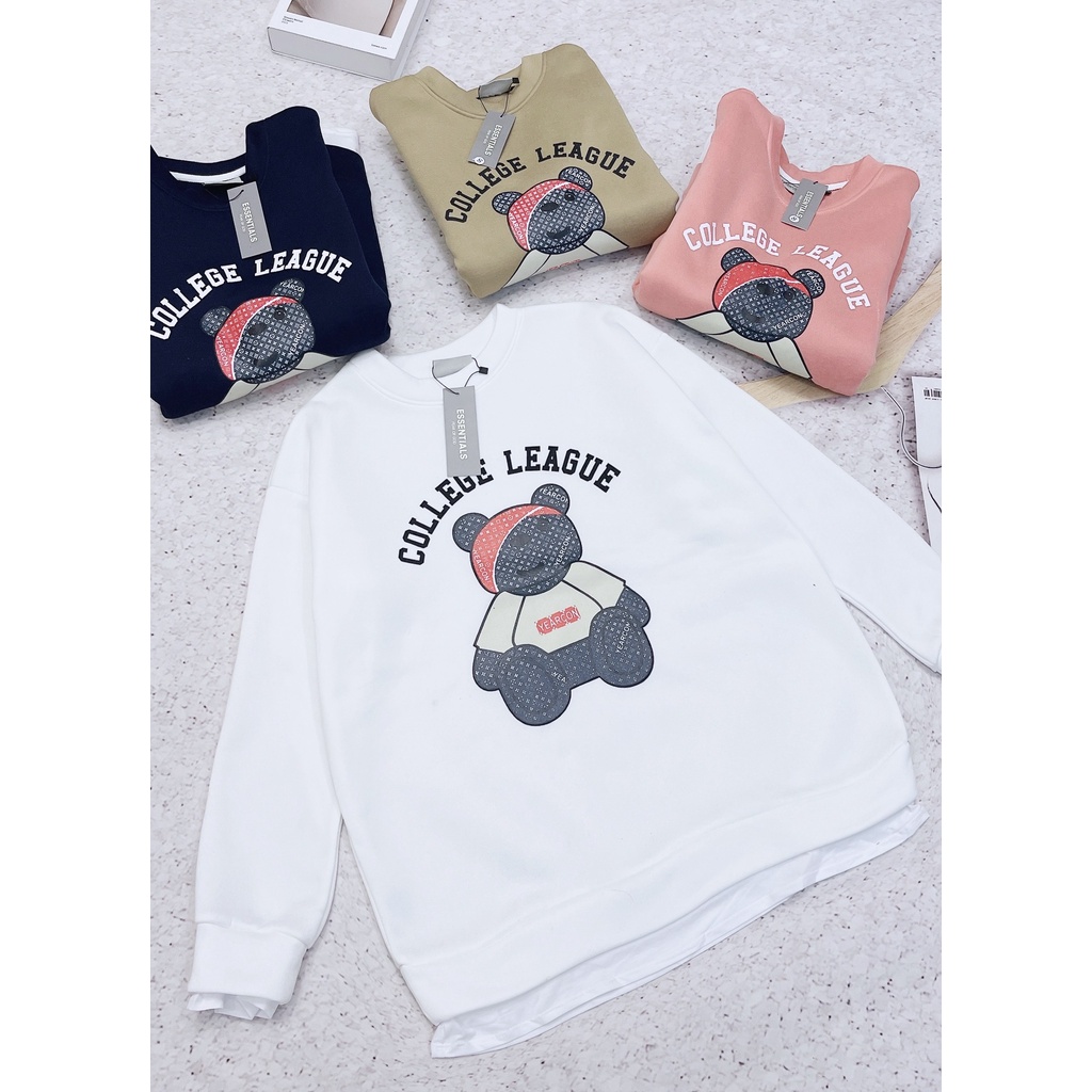 ÁO NỈ GẤU PHỐI ESSENTIAL SIÊU SỊN | BigBuy360 - bigbuy360.vn