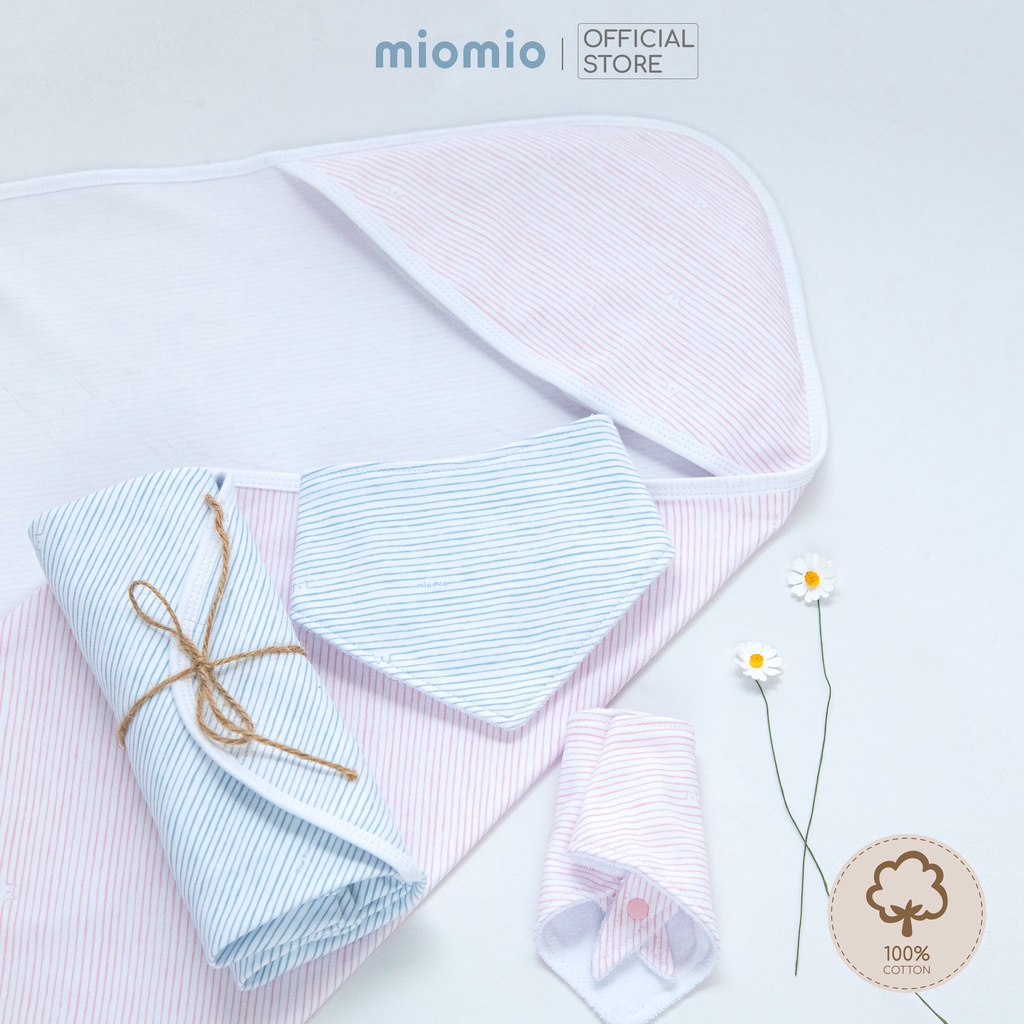 Tấm Quấn Sơ Sinh 1 Lớp Miomio, dành cho bé trai bé gái chất liệu 100% cotton - Freesize