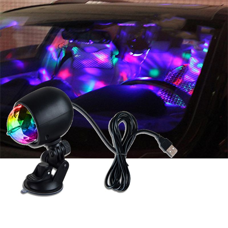 1 Đèn LED Laser Hình Quả Cầu Disco Pha Lê Trang Trí Tiệc