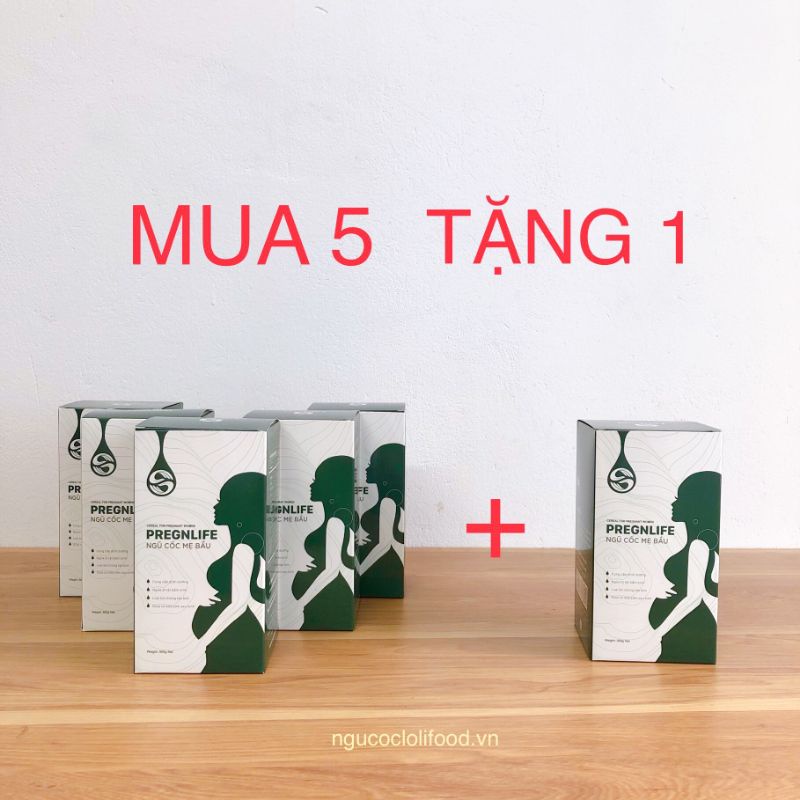 Ngũ cốc mẹ bầu Pregnlife LOLIFOOD (Ngũ Cốc Long Liên) 500g - Mua 5 tặng 1