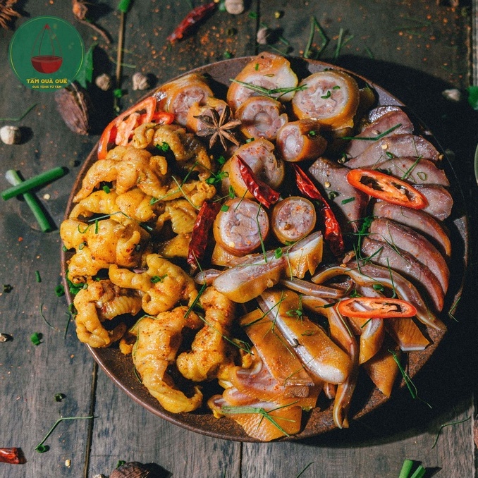 TỨ PHẦN GÀ HEO (Tấm Quà Quê - Đồ nguội - Đặc sản Lào Cai - Đặc sản Lạng Sơn)