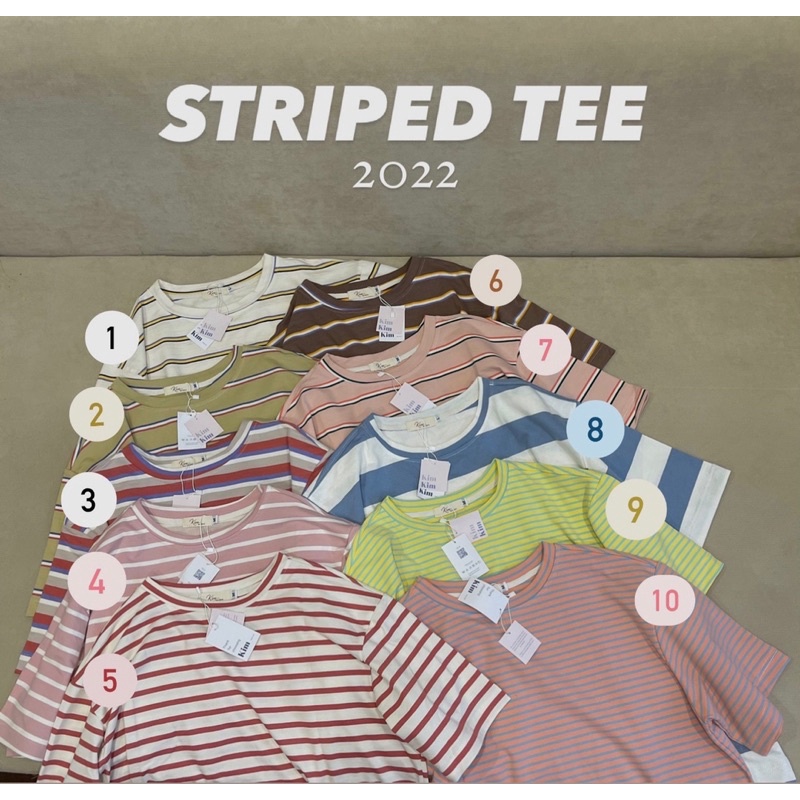 Áo phông kẻ cộc tay - Striped Tee KIM 2022