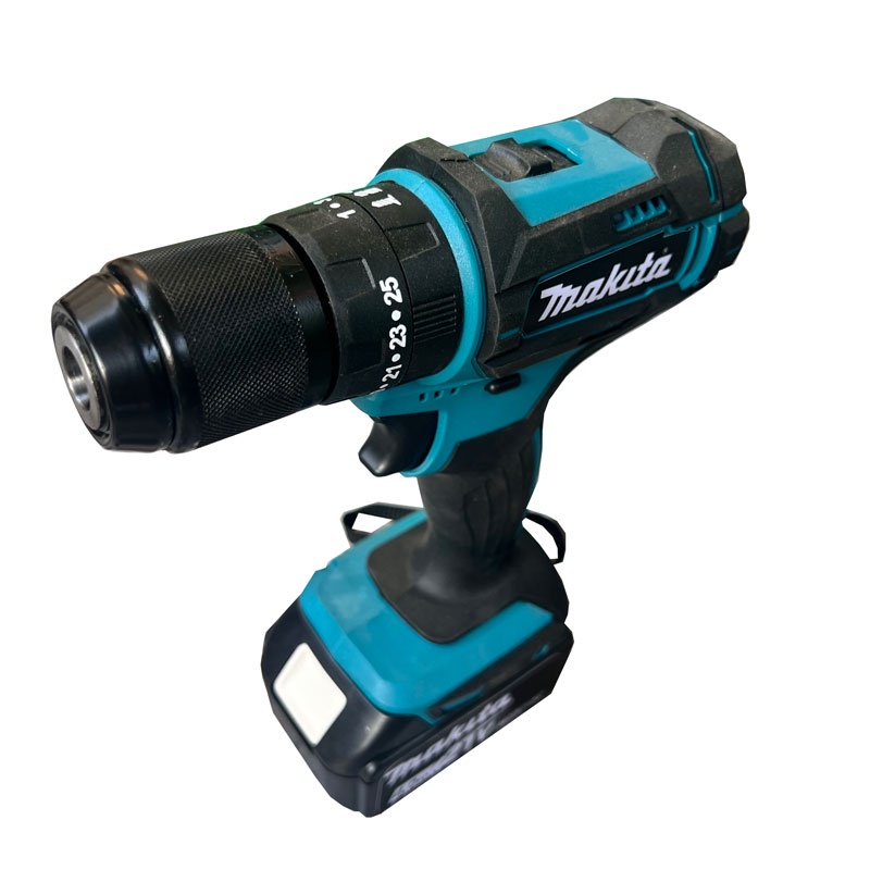 Máy Khoan Pin Khoan 21V Makita HP457E Đầu Kẹp 13mm Kim Loại,Động Cơ 775