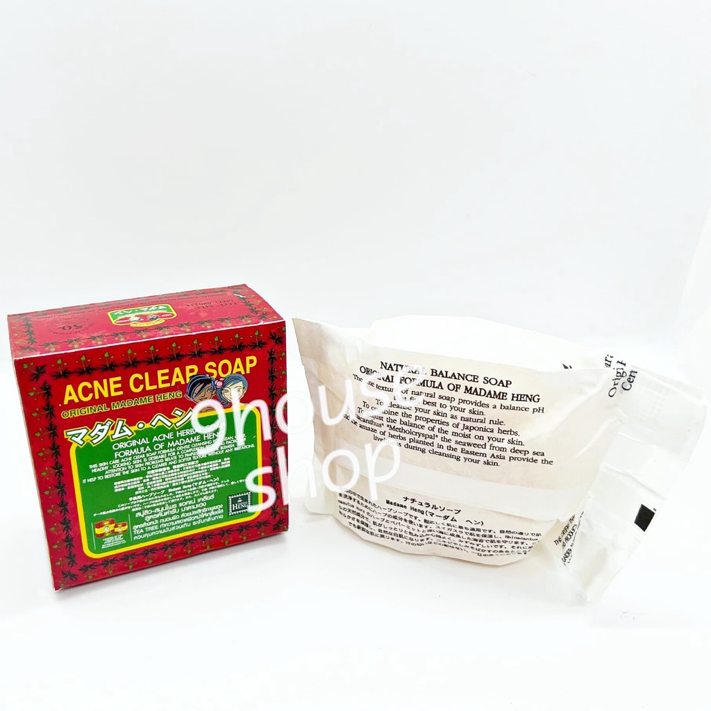 01 Xà Bông Cho Da Mụn Tuổi Teen Acne Clear Madame Heng Thái Lan 150gram