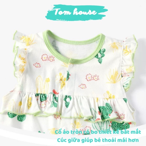 Bộ Body Đùi Tiểu Thư Họa Tiết Dễ Thương Hè Cho Bé Gái Sơ Sinh 𝟐𝟕𝐁𝐃𝐃𝐔