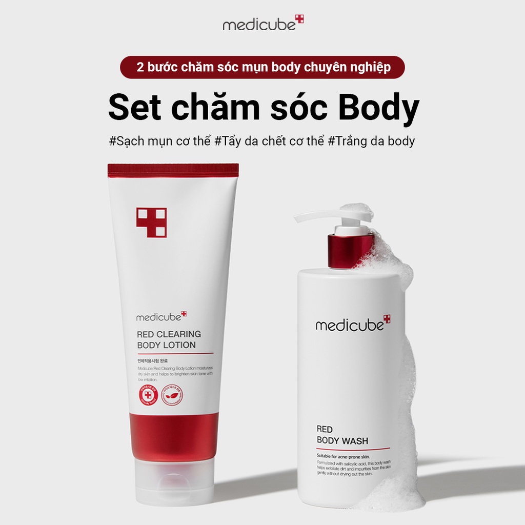 Set Chăm Sóc Body Medicube  Hỗ Trợ Giảm Mụn Và Dưỡng Trắng Cơ Thể Hiệu Quả