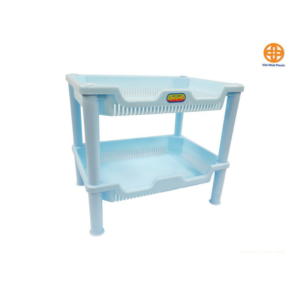 ( hang hot) Kệ chén Việt Nhật 2 tầng nhiều màu - đồ dùng nhà bếp cao cấp