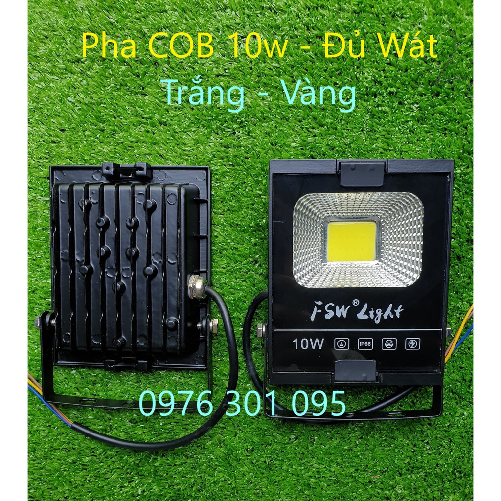 [SALE] [BÓNG ĐÈN] Pha led 10w chiếu sáng bảng hiệu, cây cành