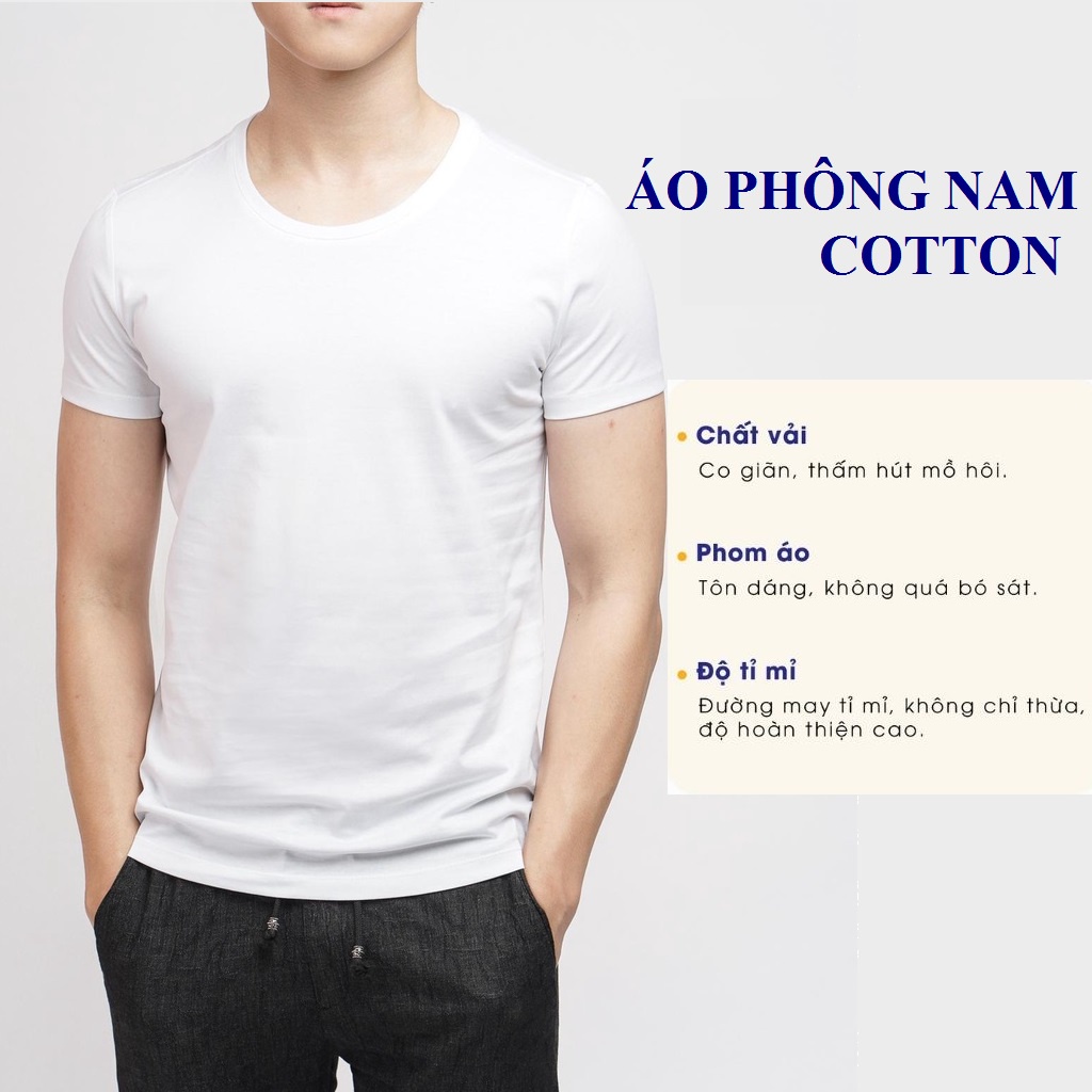 Áo Lót Nam Dệt Kim Đông Xuân Vicci Màu Trắng, Vải Cotton Mềm Mịn, Co Giãn, Thấm Hút Mồ Hôi, Siêu Thoáng Mát