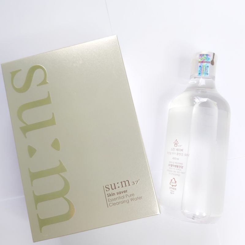 [400ml] Nước Tẩy Trang Sum 37 3 trong 1 - Su:m37 Skin Saver Essential Pure Cleansing Water 3in1 400ml