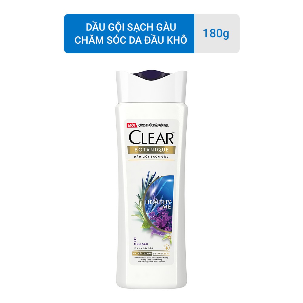 [HB GIFT] Clear Botanique 5 Tinh Dầu Dầu Gội Sạch Gàu 180g | BigBuy360 - bigbuy360.vn