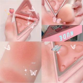 (Hàng Mới Về) Bảng Phấn Má Hồng Bắt Sáng 4 Màu Lâu Trôi Không Thấm Nước