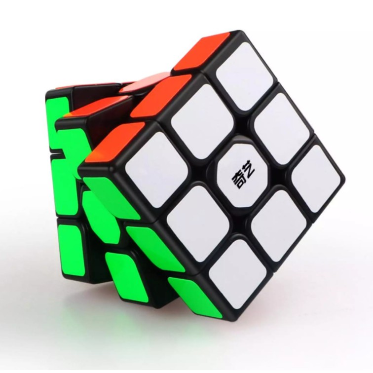 Rubik 3x3 QiYi loại viền đen Rubik 3 Tầng rèn luyện tư duy phản xạ