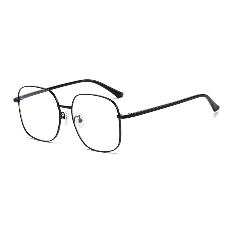 Mắt kính cận -0.5~6.0 Kính Cận Gọng Kim Loại Chống Ánh Sáng Xanh Hình Oval Thời Trang Hàn Quốc Cho Nữ/kính cận có độ /gọng kính tròn kim loại