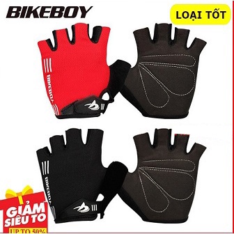 Găng Tay Thể Thao Chống Trơn Trượt BikeBoy,Bao Tay Cụt Ngón Đi Phượt