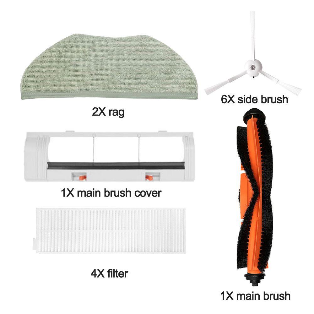 Tấm Lọc Hepa Kèm Chổi Bên Chuyên Dụng Cho Robot Hút Bụi Ecovacs Deebot Mop