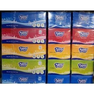 Khăn Giấy Hộp Pulppy 180 Tờ 2 Lớp ĐỂ TRÊN XE Ô TÔ PHÒNG KHÁCH
