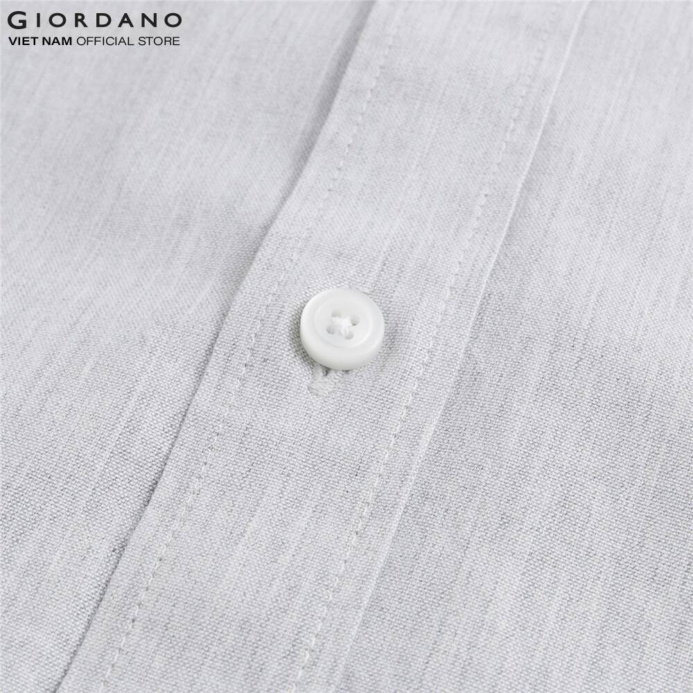 Áo Sơ Mi Oxford Nam Dài Tay Logo Classics Giordano 01040043