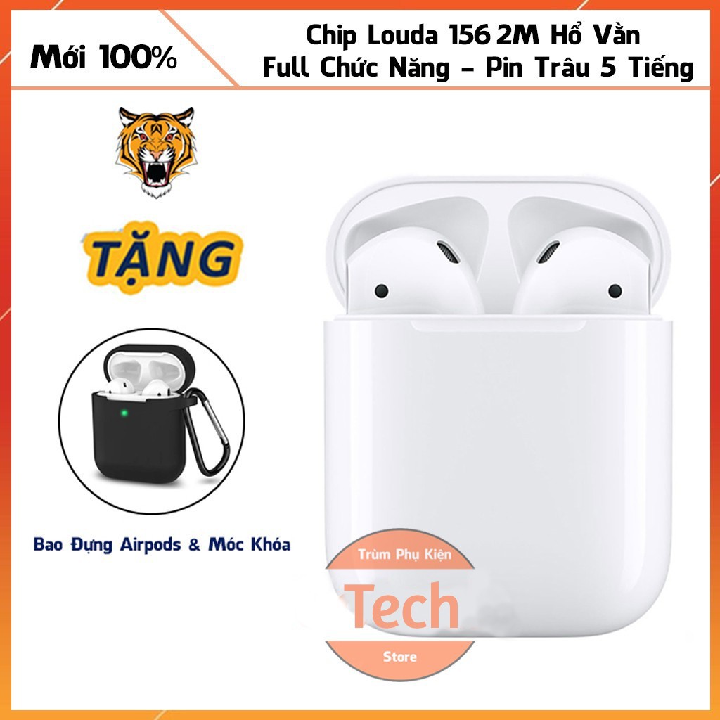 Tai nghe BlueTooth TWS AiRoda Premium (Đổi Tên - Pin nghe 5h) Chip 1562A, Cảm biến hồng ngoại ,TẶNG BAO SILICON 🎧