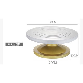 Bàn xoay giả gang 30cm, bàn xoay nhựa đúc giả gang