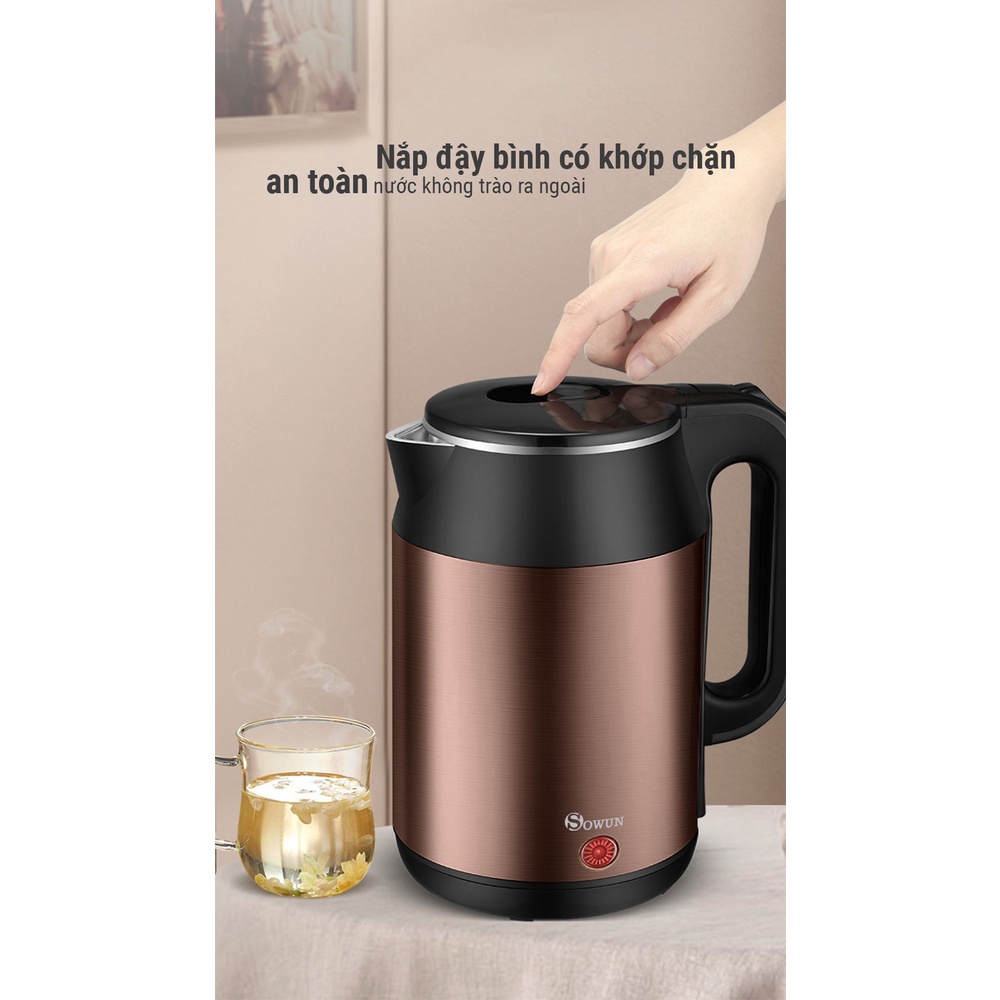 ẤM SIÊU TỐC 2 LÍT SOWUN SW 1625