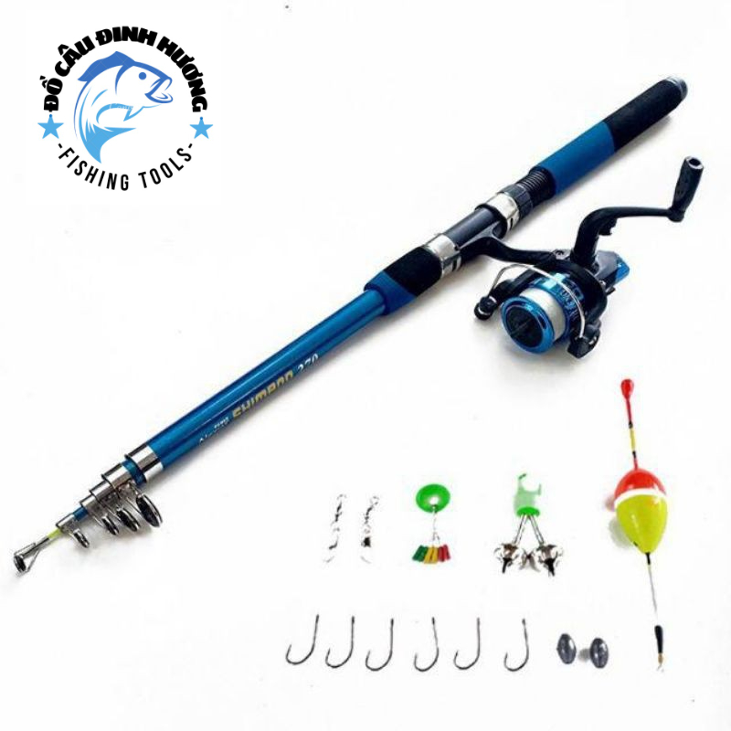 Cần câu rút Shimano và máy cùng phụ kiện