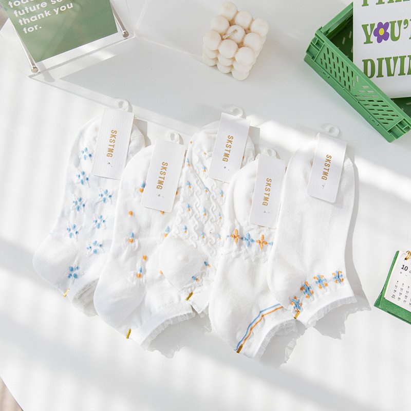 [Set 5] Tất vớ nữ cổ ngắn đủ họa tiết cho mùa hè phong cách Nhật Bản SVT