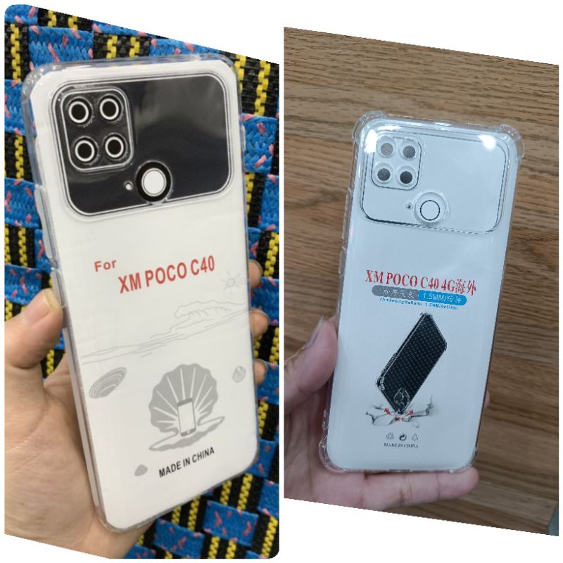 Ốp lưng Xiaomi Poco C40 dẻo trong sò, trong chống sốc có bảo vệ camera hàng loại một