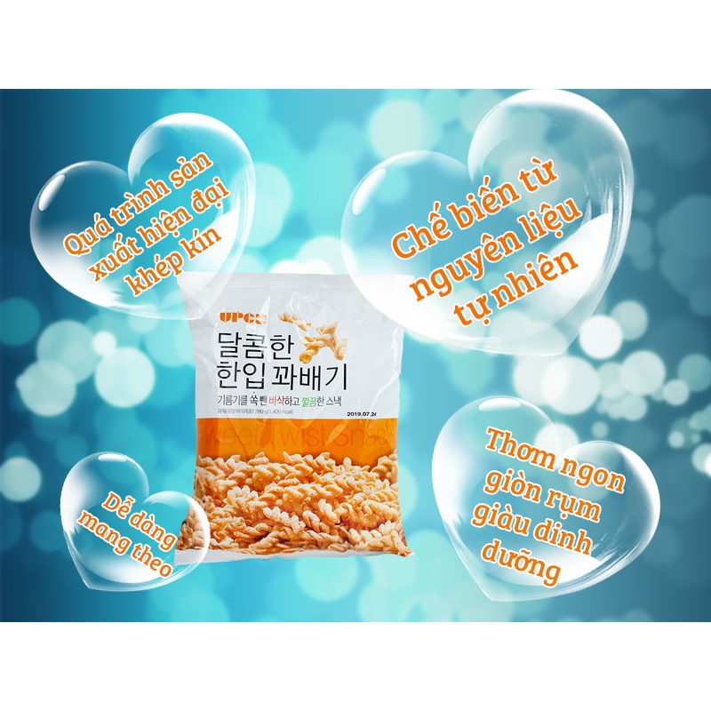 Snack quẩy xoắn Upon Hàn Quốc 280g (Gói)