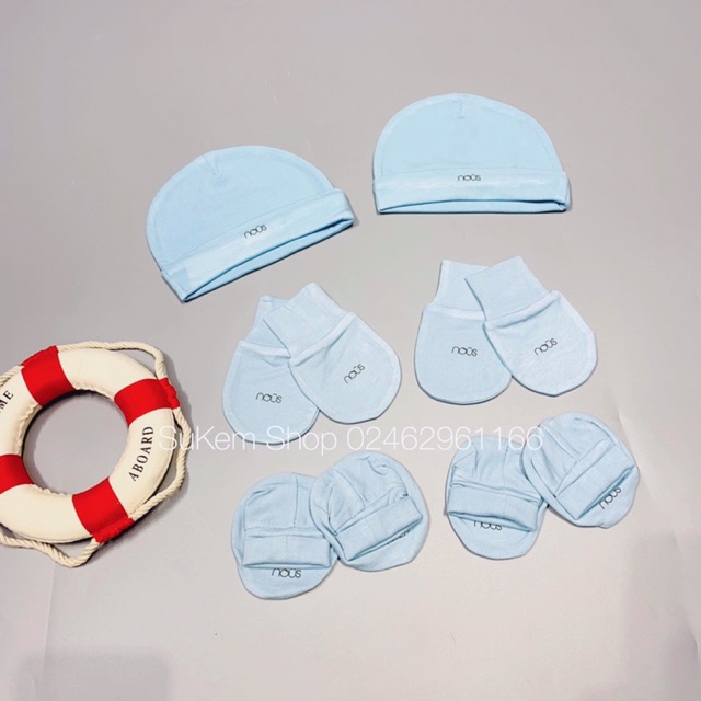 Set 2 mũ, bao tay, bao chân