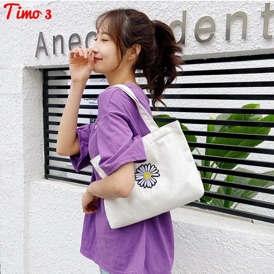 Túi tote vải canvas đeo vai thời trang cho nữ cực hót,đi học,đi làm TUITOTE1