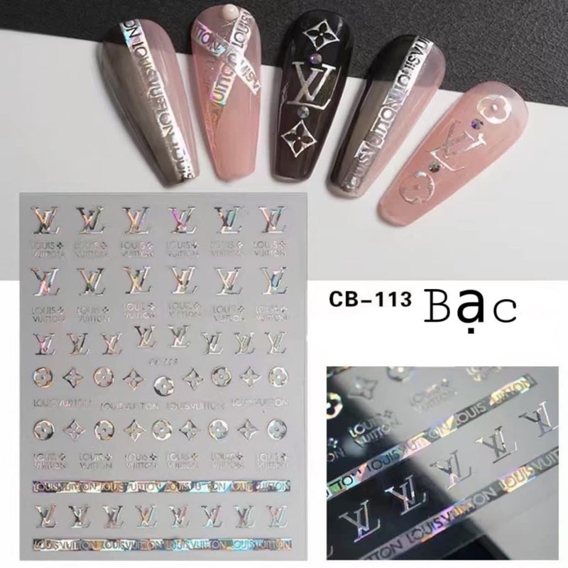 Sticker dán thương hiệu trang trí móng tay chân